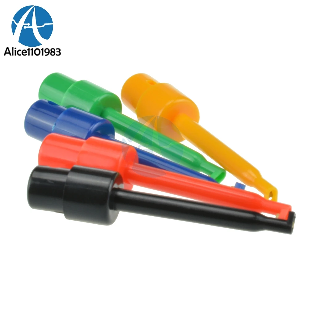

10pcs Large Size Round Single Hook Clip Test Probe for Electronic Testing