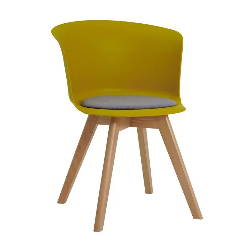 Скандинавский чайный магазин стул с подушками из твердой древесины Современный минималистичный i home креативный стул для учебы - Цвет: style1