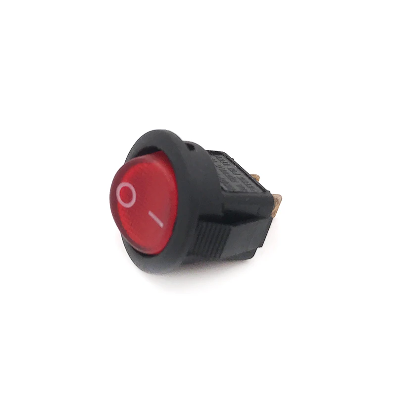 

10pcs Red 12v Boat Rocker Switch 20 Amp DC, Round Little 12 V Volt Kit Car 2 Pin Switchs