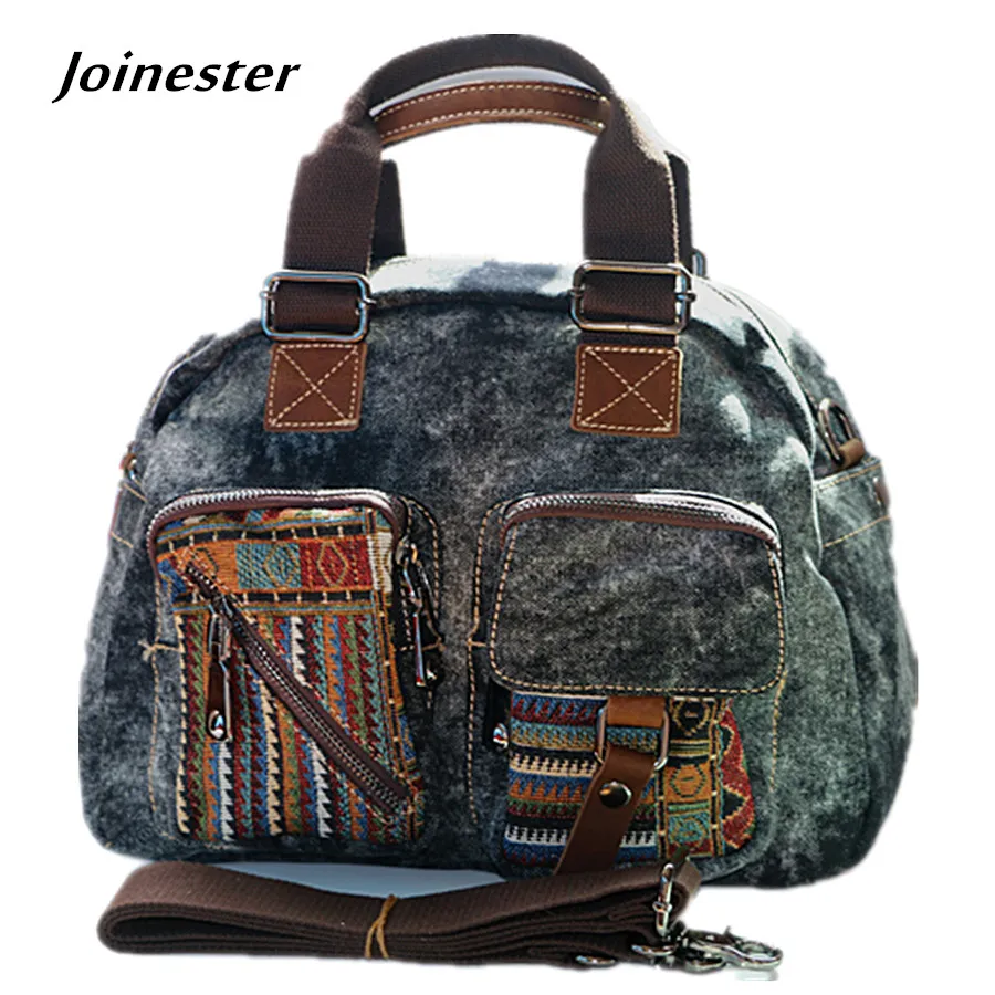 

Ladies Denim Shoulder Bags Women Purses and Handbags Functional Crossbody Messenger Bag Canvas Casual Bags Woman Clutch Bag