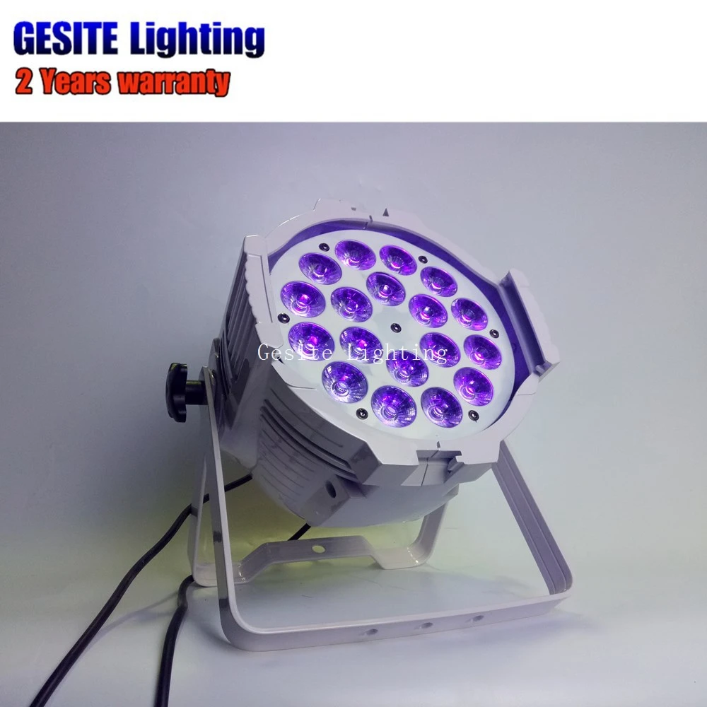 Luzes do Palco Luz com dj 8 Pçs e lote Mini Led Par Pode 18x18 w Rgbwa uv Dmx Profissional 10 18x18 W RGBWA UV DMX Luzes Do Palco Luz com DJ Profissional