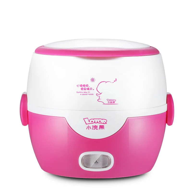 

Electric Lunch Box Double Layer Stainless Steel Liner Cooking Lunch Boxes Multifunction Plug In Lunch Box Steamed Rice Steamer