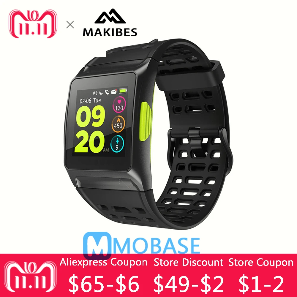 

Makibes BR1 GPS SPORTS Watch Smart Watch Bluetooth Strava Color Screen Multisport Wristwatch Men Women Fitness Watch Smartwatch