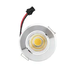 2 года гарантии 3 Вт dimmable потолочный светильник 3 Вт встраиваемые диммер светильник мини-пятно света ювелирных изделий Серебро В виде