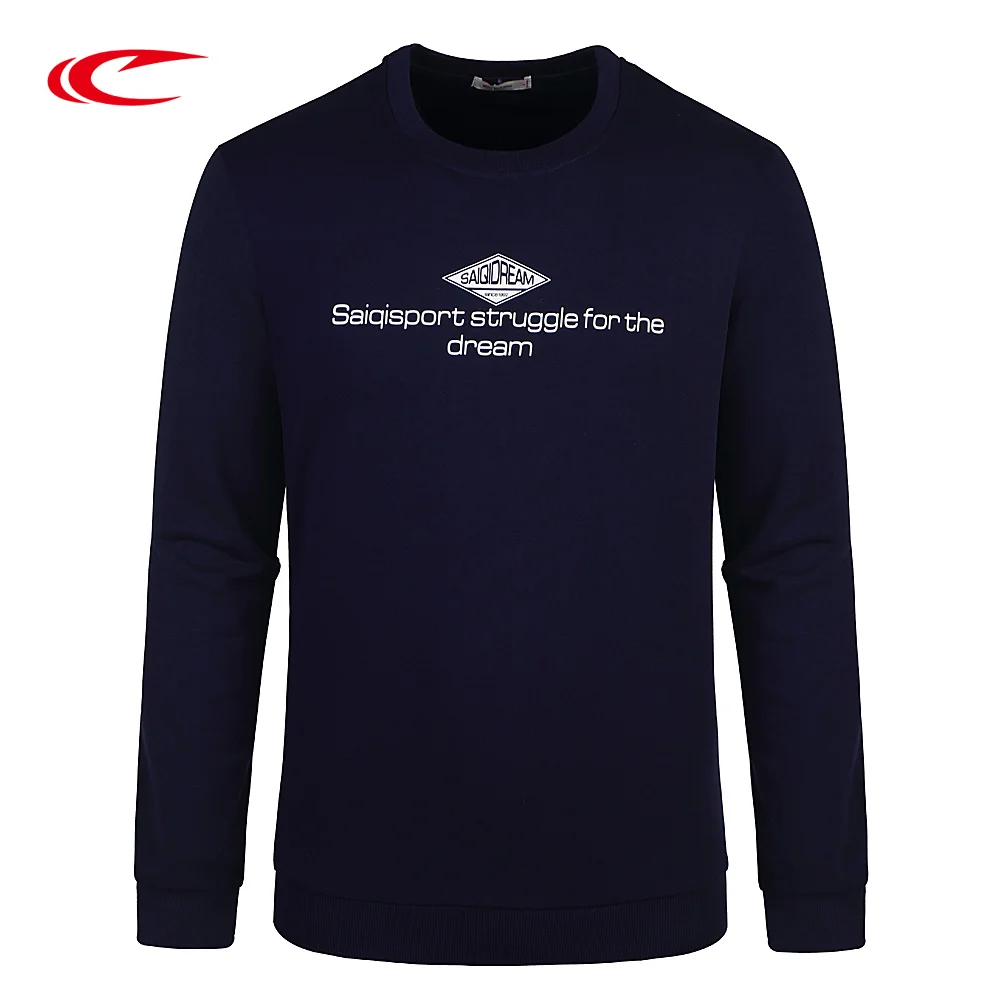 SAIQI 2017 New Autumn Winter Men Cotton Training Sport font b Sweaters b font printed Letters