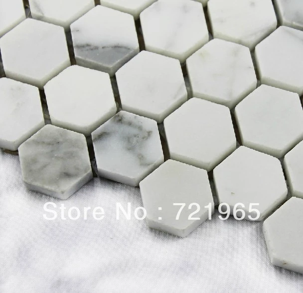 White Marble Mosaic Tile 3d Kitchen Backsplash Hexagon Stone Tiles Stmt013 Wholesale Marble Tiles Grey Stone Mosaic Tile Tile Pool Tile Wholesalertile Cutting Hole Saws Aliexpress