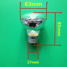 10 шт./лот освещение лампы Отопление E27 220 В 40 Вт Диаметр 63 мм E27 R63 лампа с рефлектором выставочная лампа Ванная комната Отопление лампы R63