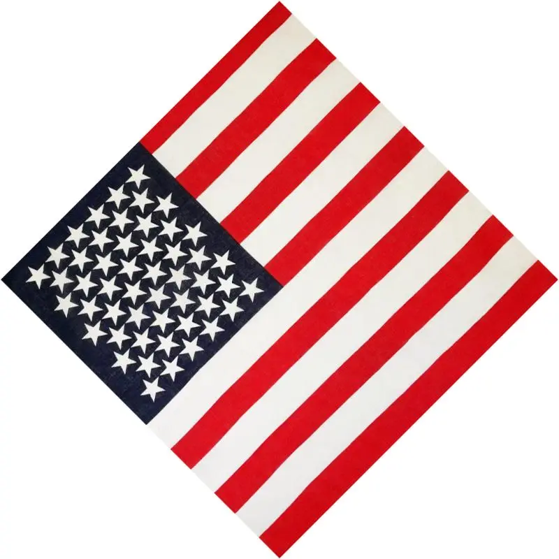 50x50 см унисекс хлопок спортивный карман квадратный шарф американский флаг полосы Звезда Печать повязка Бандана Хип-хоп браслет повязка на голову