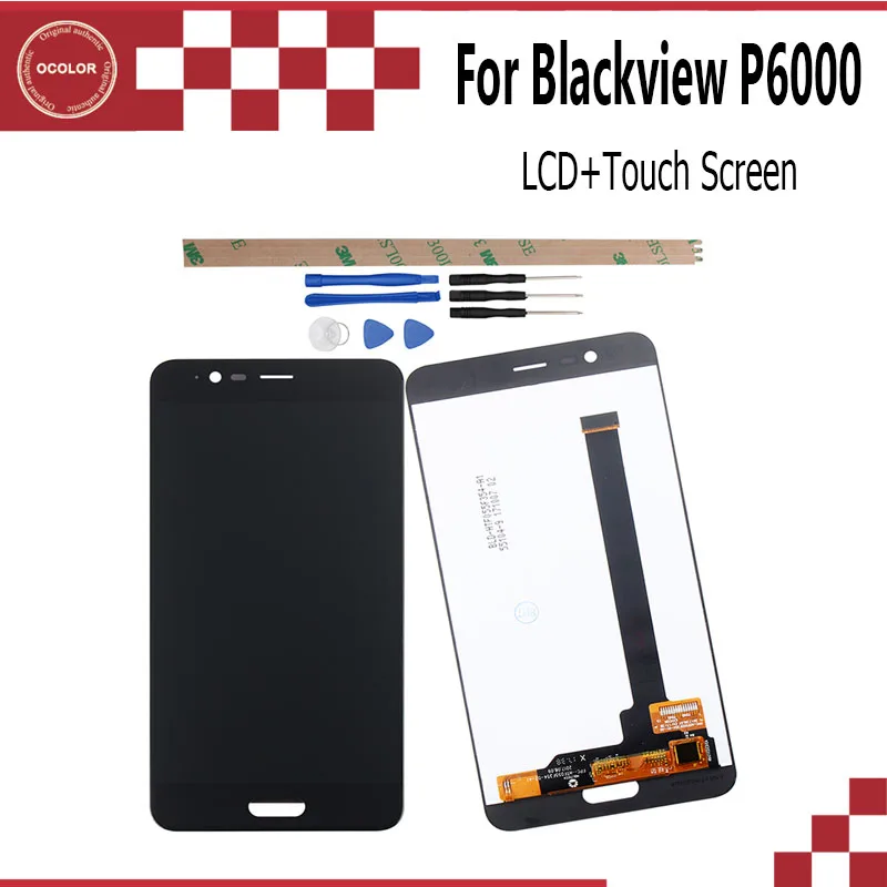 Ocolor для Blackview P6000 ЖК-дисплей + сенсорный экран Запасные части 5 дюймов с