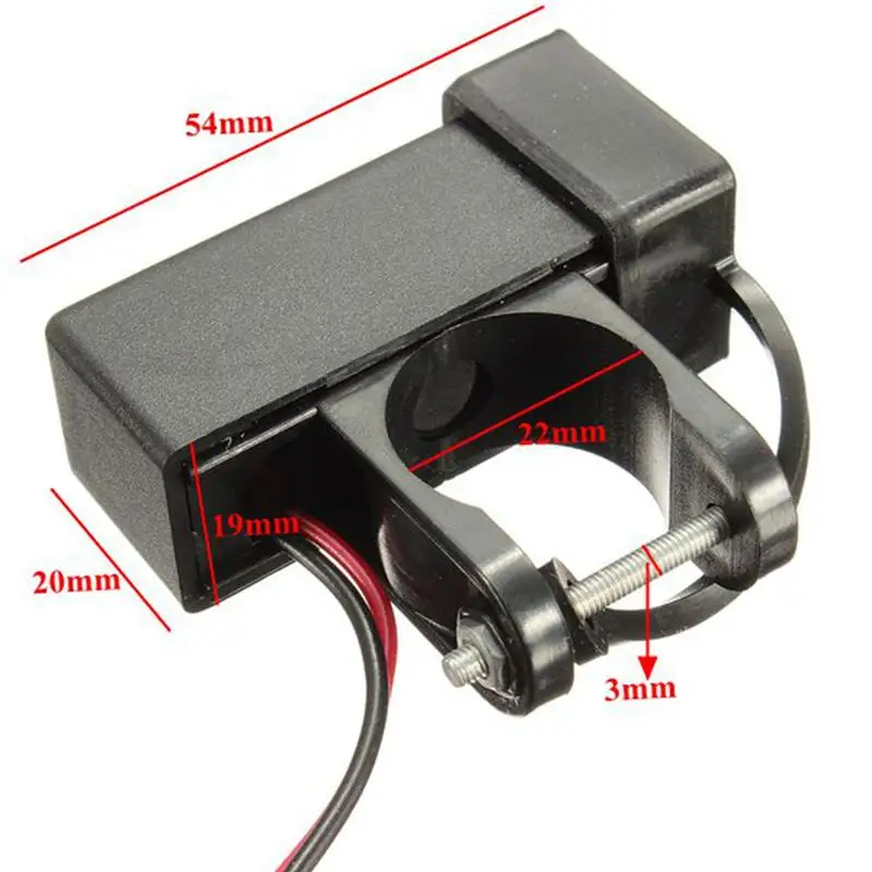 22 мм 12 В Водонепроницаемый Мотоцикл Скутер Руль USB зарядное устройство gps телефон зарядное устройство разъем питания для Honda/Suzuki/Kawasaki