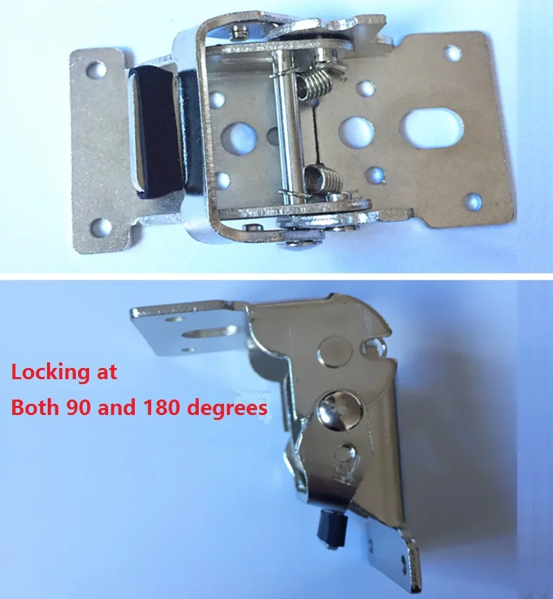 2Pcs/Lot 90/180 Degrees Locking Folding Hinge Hinges With Screws For