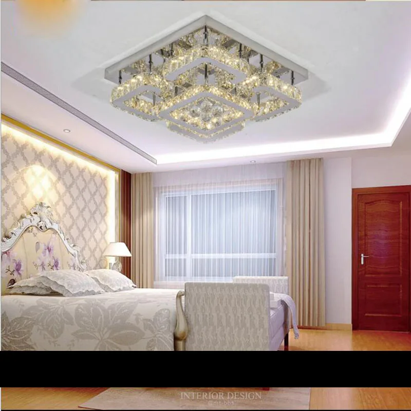 Современный минималистский светодиод Crystal потолочный светильник ...