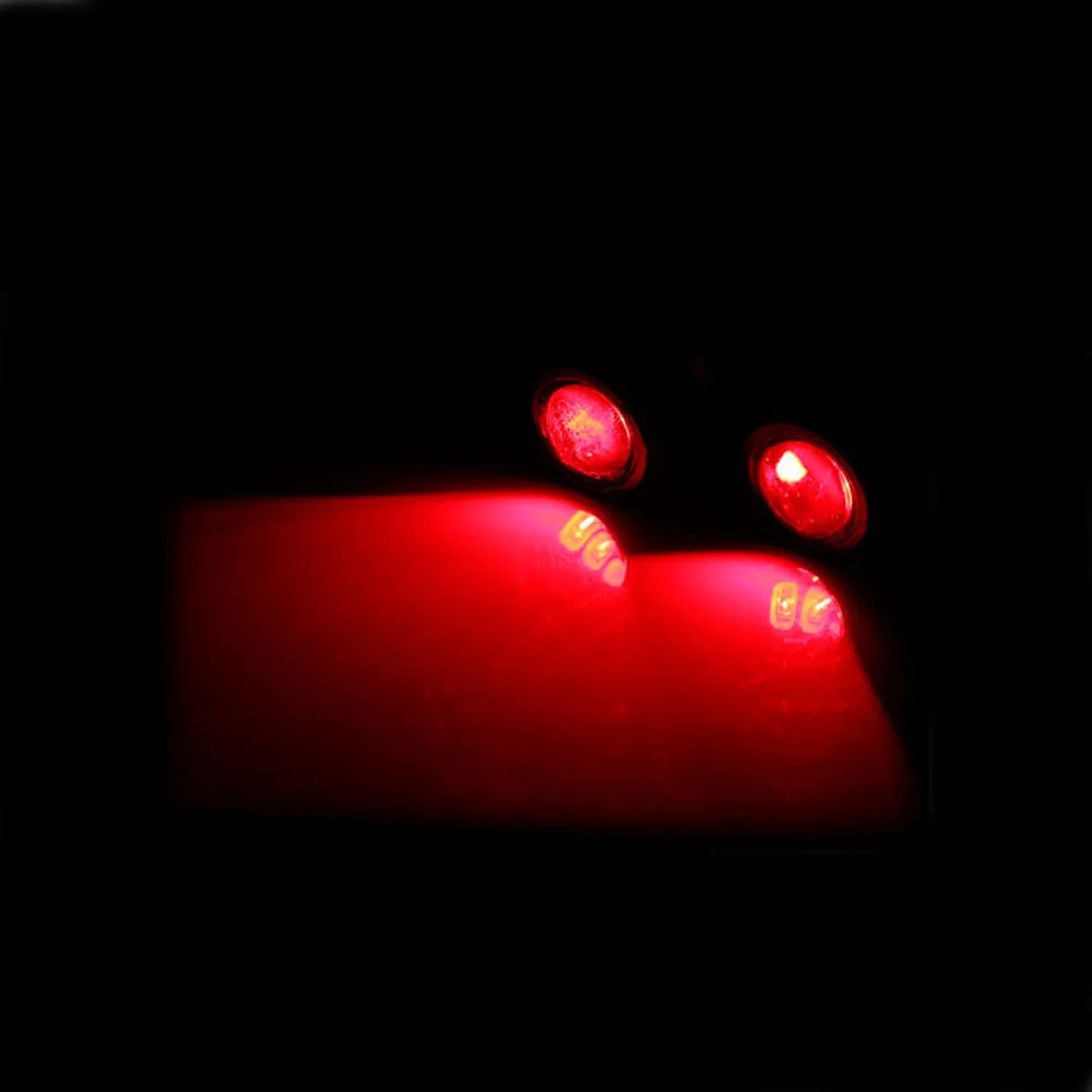 2 шт. Автомобильный светодиодный орлиный глаз светильник s Лампа DC 12 В 5 Вт 20 мм обратный резервный DRL противотуманный светильник дневной ходовой автомобильный светильник s сигнальная лампа - Цвет: red