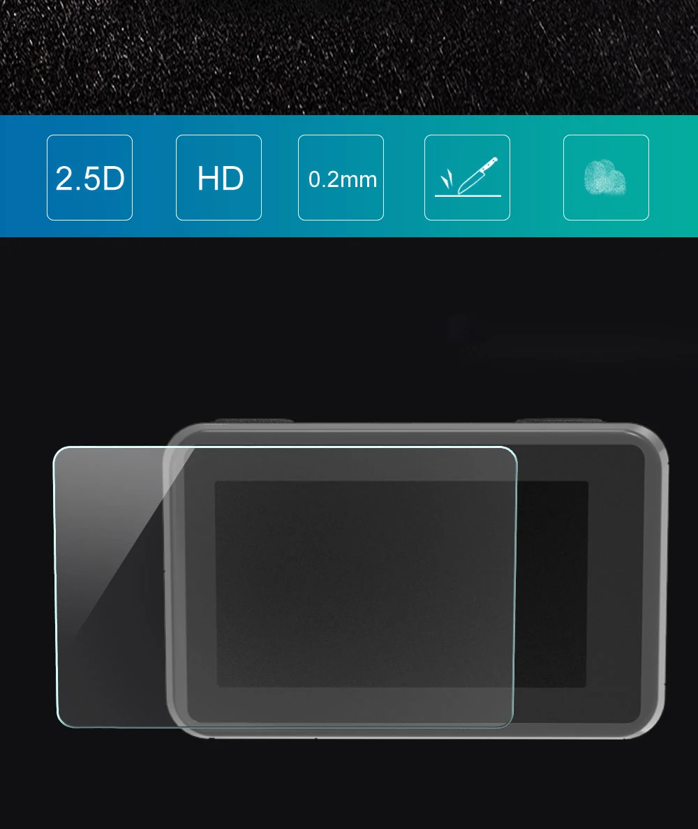3 шт./компл. Защитная пленка для Dji Osmo экшн закаленное Стекло спереди и длинное сзади Экран объектив защитная пленка аксессуары для экшн-камеры