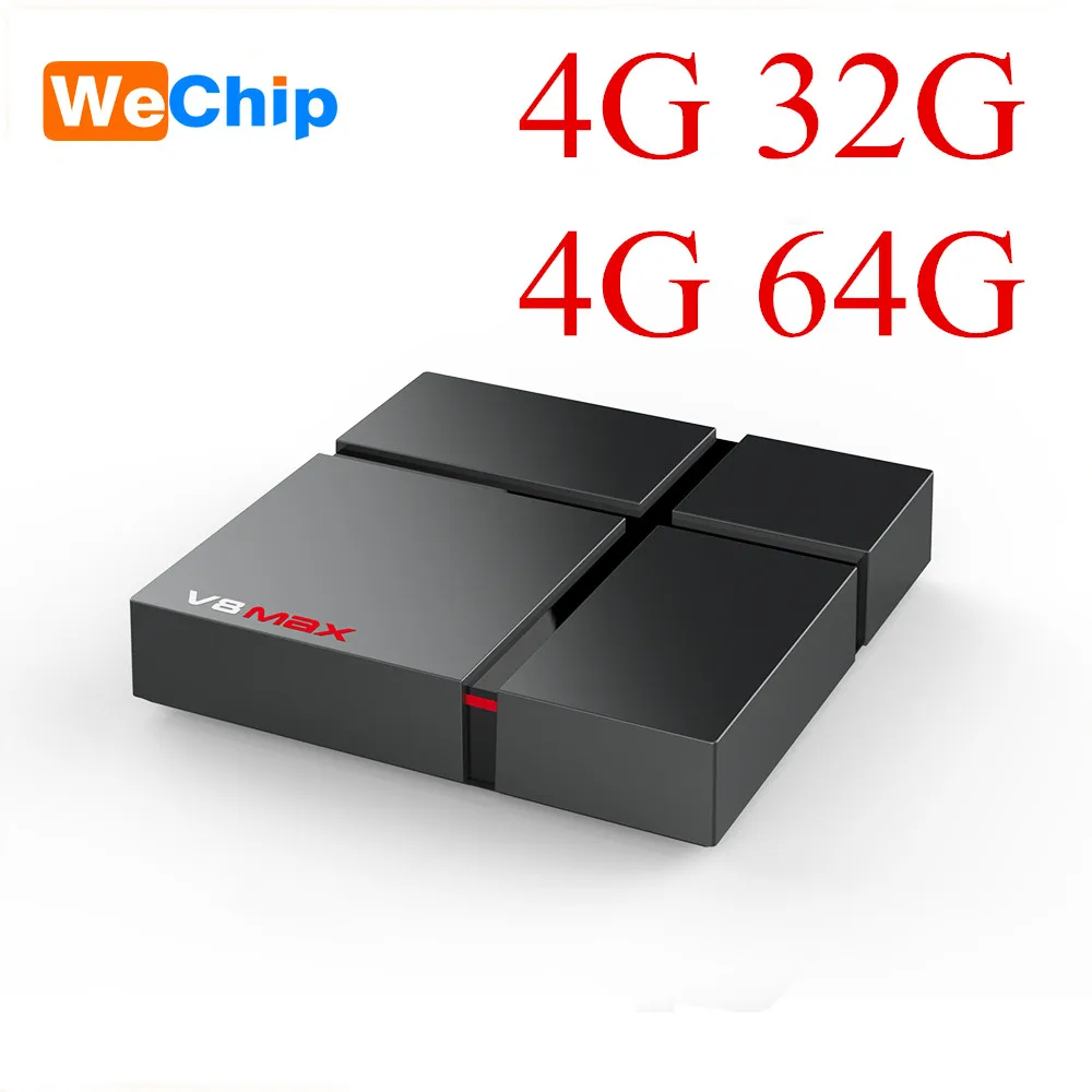 Wechip V8 Max Android 8,1 tv Box+ IPTV, французский арабский король Отт взрослый 4G64G MP2 2,4G+ 5G Wifi BT медиаплеер 4K телеприставка