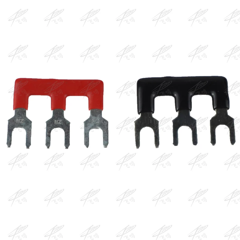 

2PCS TB2503 TB-2503 3 Position Pre Insulated Fork Terminal Connection Strip tiebar 2 colors to choose TB2503