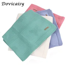 Пеленальное Одеяло для новорожденных; зимнее теплое трикотажное детское Клетчатое одеяло для мальчиков; s; осеннее вязаное крючком муслиновое одеяло для малышей