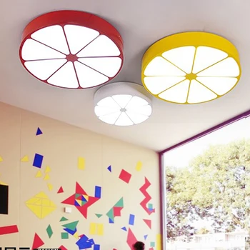 

Ceiling Lights personality creative lemon cartoon LED ceiling bedroom living room dining room lamp ET87