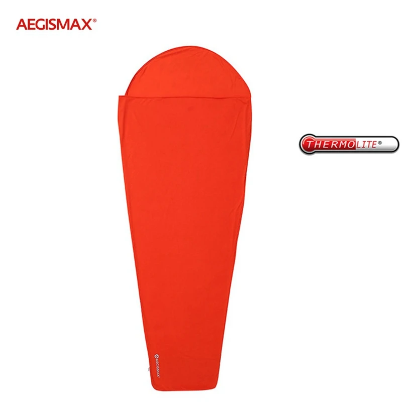 AEGISMAX 5/8 Цельсия спальный мешок вкладыш Мумия конверт наружный замок температуры Кемпинг портативный одноместный спальный лист