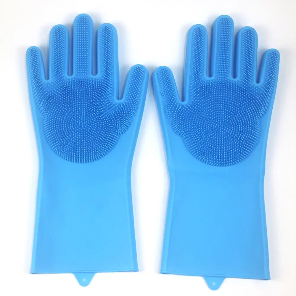 

Multifunctional Silica Gel Dishwash Gloves Kitchen Cleaning Gloves