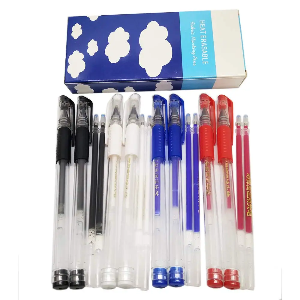 

8 Heat Erasable Fabric Marking Pens with 8 Refills for Quilting,Sewing and Dressmaking (8 Piece Set)