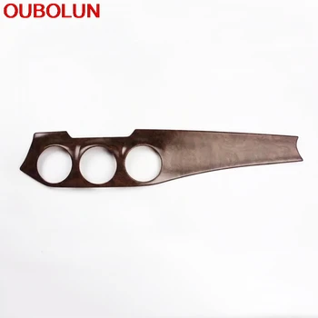 

OUBOLUN Wood Paint Matte Style Front Middle Air Vent Console Left Hand Drive Cover Frame Trim For Benz GLA 2015 2016 2017