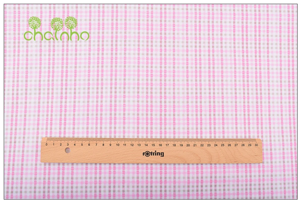 Chainho, Новая розовая саржевая хлопковая ткань с цветочным принтом, для рукоделия шитья/ткани для ребенка и ребенка/простыня, материал подушки, полуметр