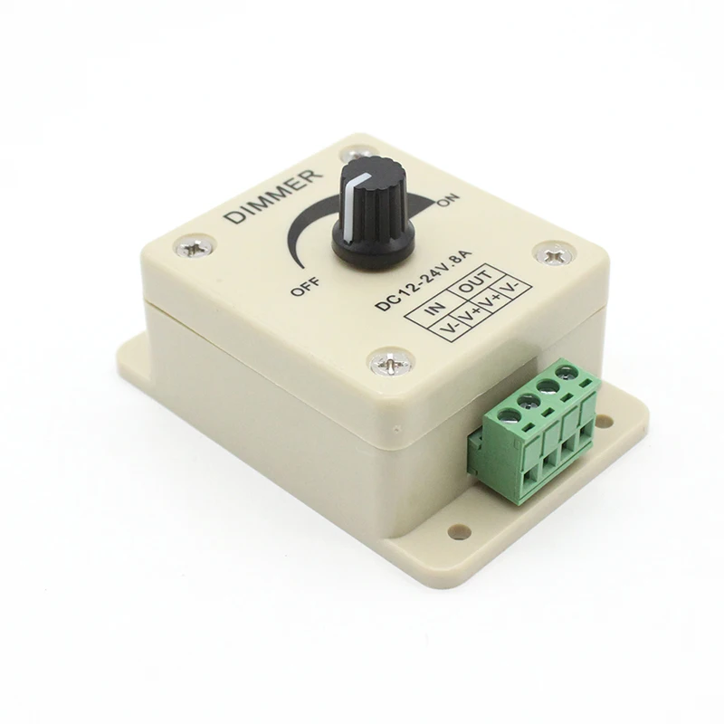 VIPMOON DC12 24V 8A светодиодный диммер на/выключения контроллер для SMD 3528 5050 один Цвет