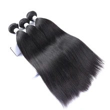 Light Yaki Straight Brazilian Human Hair Weave Bundles Virgin Hair Extension 3 Bundles Natural Color Hair Extensions CARA Hair