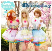 New Arrival Love Live Kousaka Honoka+Kotori minami +Hanayo Koizumi Concert SJ Drees cospaly costume For Women Free Shipping