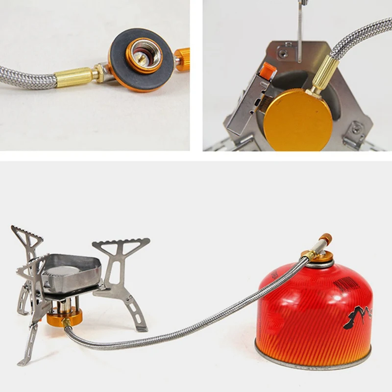 3500W Camping Gas Stove Portable Outdoor Stove Cooking Folding Gas