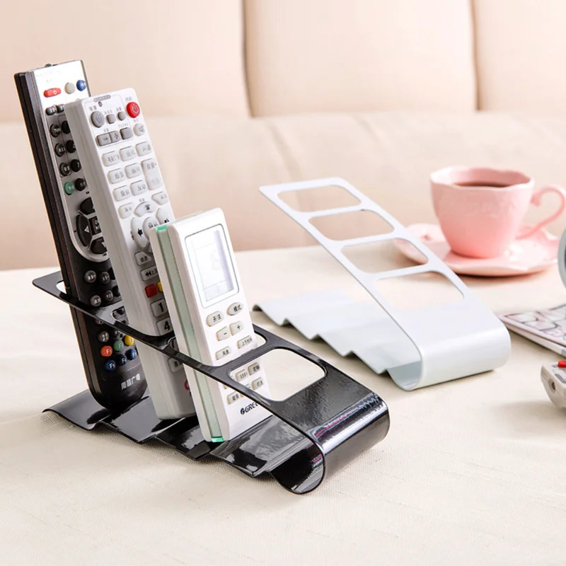 

Creative Wrought Iron Remote Control Storage Box Multifunction Home Desktop TV Air Conditioning Four Grid Remote Control Storage