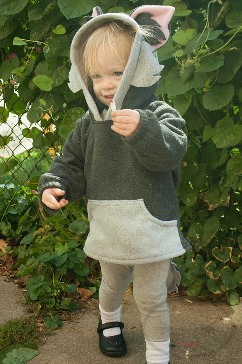 Детское пальто с рисунком лисы для маленьких мальчиков и девочек, куртка с капюшоном, свитер, пуловер, верхняя одежда, флисовая куртка с капюшоном с рисунком из мультфильма, теплая куртка с лисой
