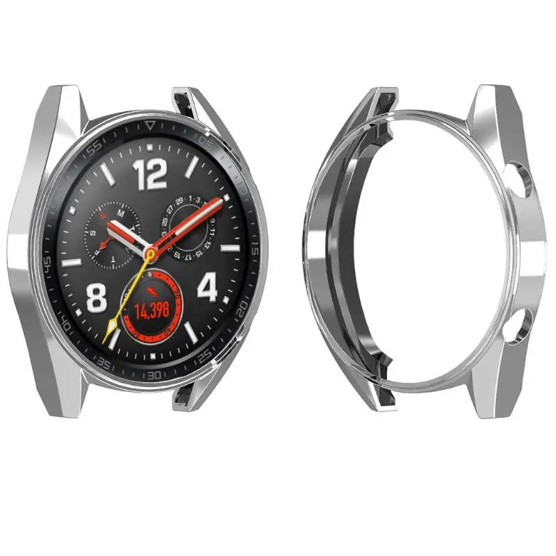 

Protective Case Hollow Cover TPU Shell Shockproof Anti-Scratch Sports Accessories for Huawei Watch GT #328