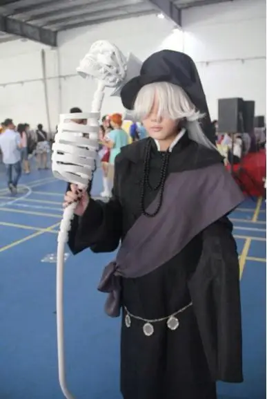 New Anime Black Butler Kuroshitsuji Undertaker Cosplay Costume Full