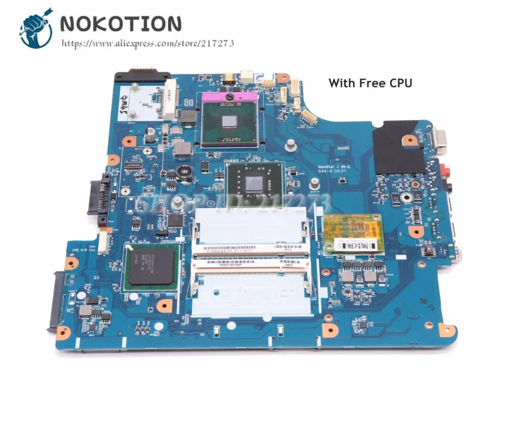 Материнская плата NOKOTION для ноутбука Sony Vaio VGN-NS Series DDR2 бесплатный ЦПУ A1665247A MBX-202 M790