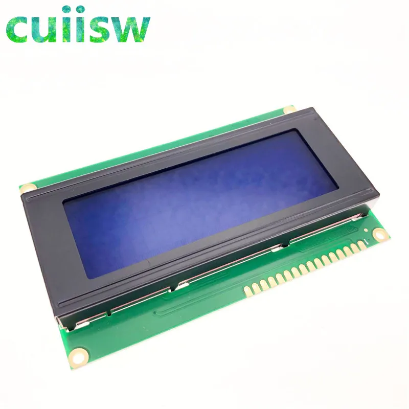 ЖК-плата для arduino, 1 шт./лот, 20*4, 20X4, 5 В, синий экран, черный ЖК-дисплей 2004, ЖК-модуль для arduino