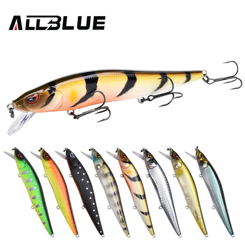 

ALLBLUE Professional Slow Floating Minnow Fishing Lure MIHAWK 110SF 14.1g 110mm 0.8-1.2m Hard bait Bass Pike Wobbler Pesca