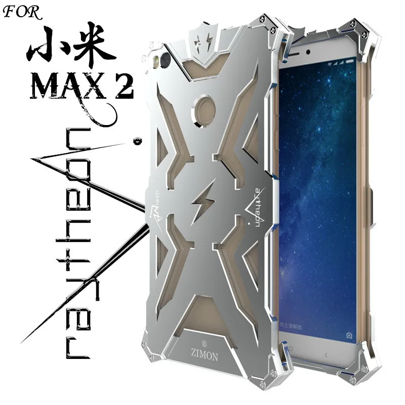 Для Xiaomi Mi Max 2 Чехол Zimon Тор с металлической эмблемой Железного человека Алюминий