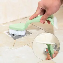2 в 1 двойной конец скребка Чистка Кисть кухонная для уборки ванная окно инструмент для протирки стекла пыль вытирая многофункциональные
