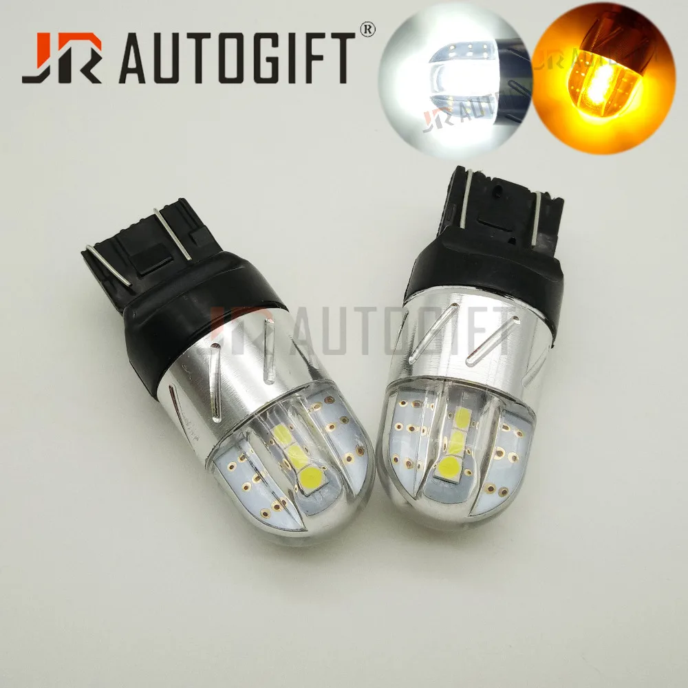 2x T20 7440 7443 LED W21W 1156 S25 6 led 3030 чипы 1157 Белый Красный Желтый стоп-сигнал индикатор