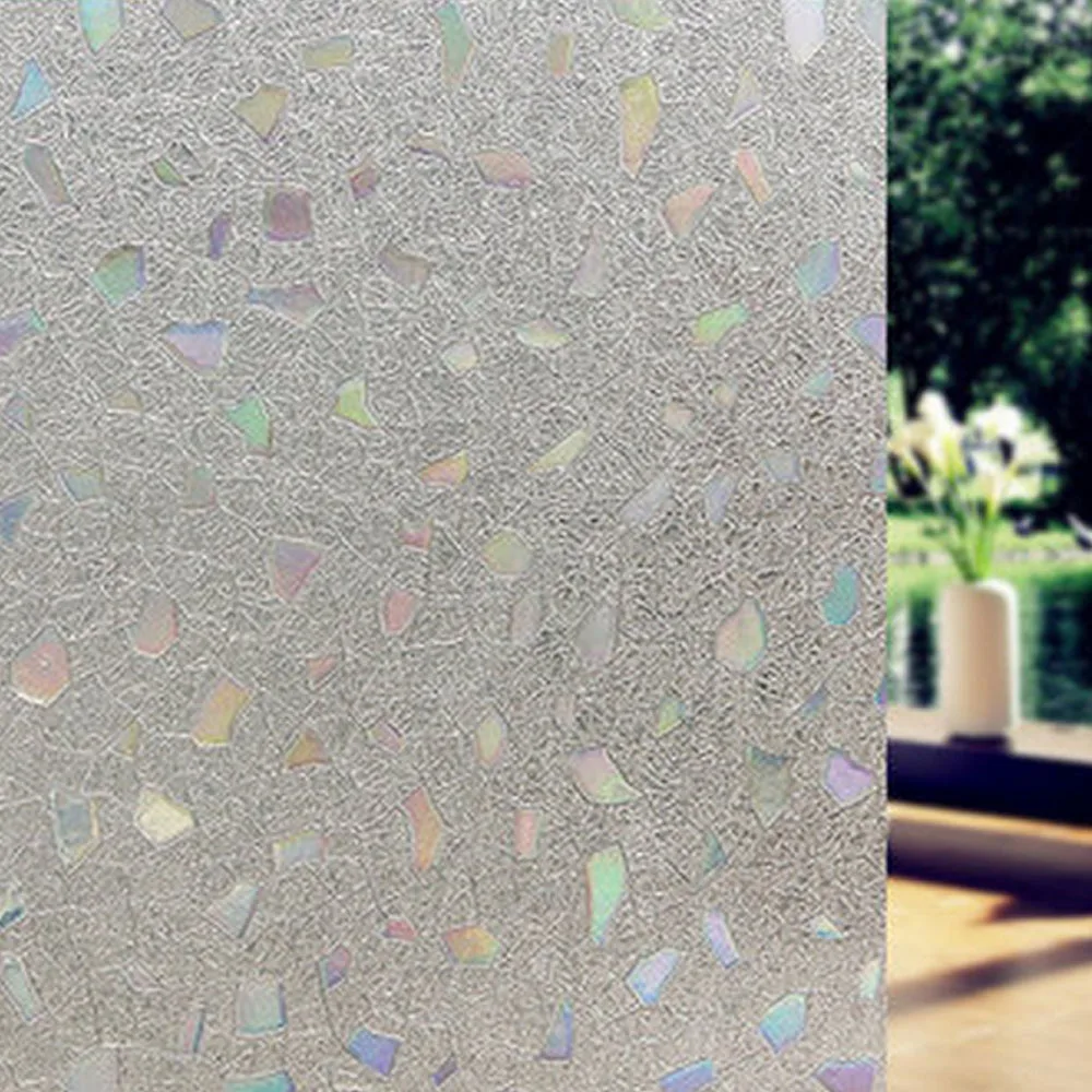 3d No Glue Static Cling Decorative Frosted Privacy Window Films for