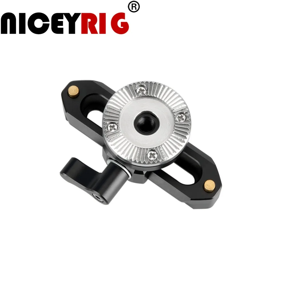 

NICEYRIG NATO Rail 1/4" Screw Clamp ARRI Rosette Mount M6 Screw NATO Quick Release Clamp DSLR Camera Rig Photography Accessory