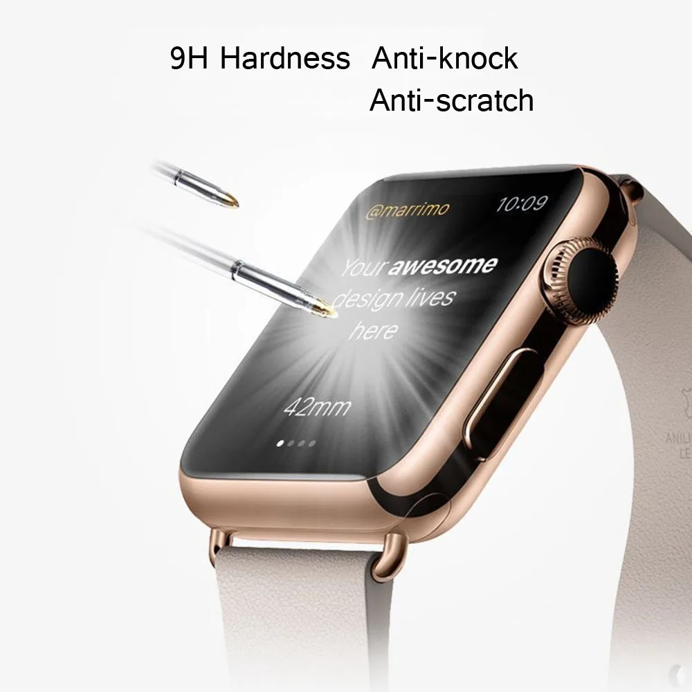 Tempered Glass For apple watch screen protector 42mm 38mm Anti-scratch for apple watch film Glass For iwatch Screen Protector (10)