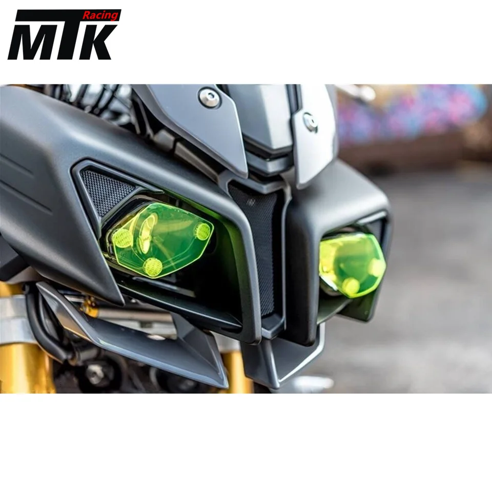 MTKRACING Motorcycle accessories Headlight Protector Cover Screen Lens For YAMAHA MT 10 MT 10 mt