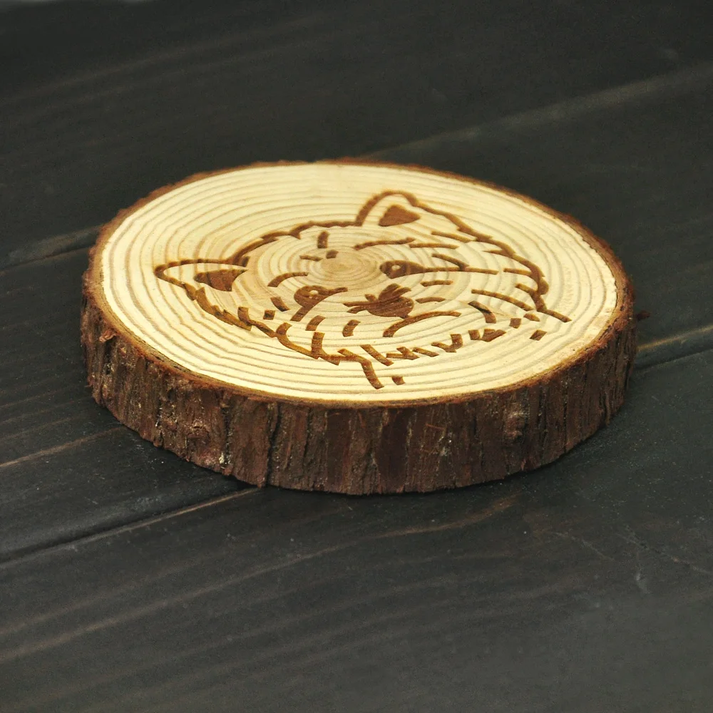 

Wood Westie Coaster, Rustic Wooden Coasters, Tree Slice Dog Coaster, Kitchen Decor, Best gift for Dog lover