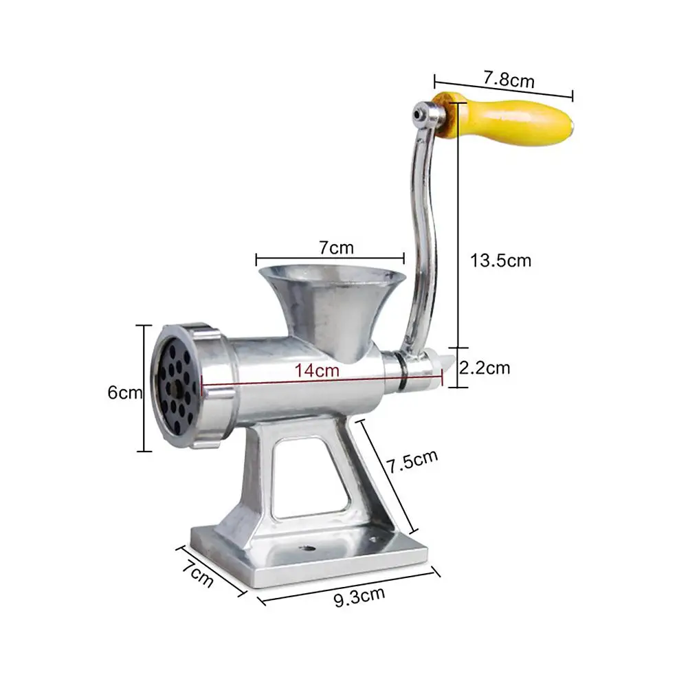 Ручной алюминиевый сплав мясорубка бытовая многофункциональная кухонная машина для мяса шлифовальный станок колбасная машина