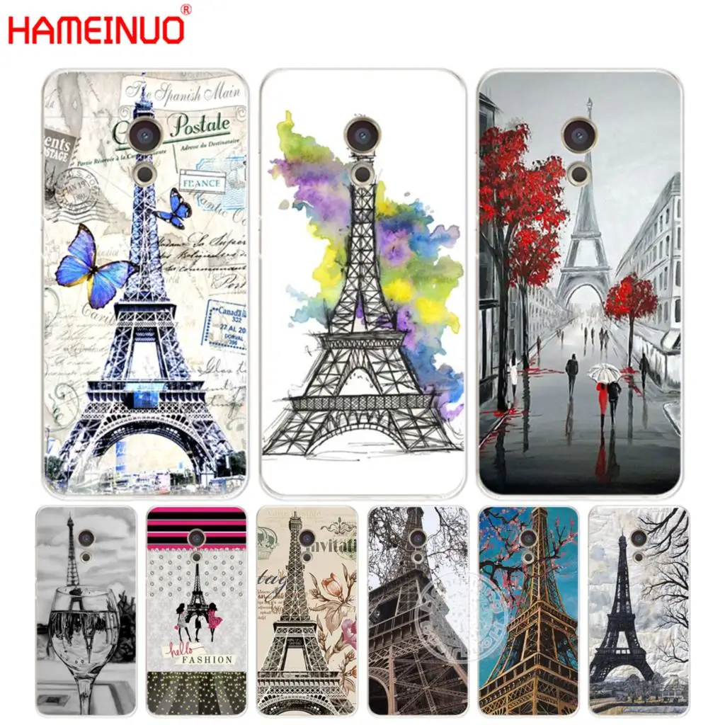 

HAMEINUO Eiffel Tower Paris Cover phone Case for Meizu M5 M5S M6 M2 M3 M3S MX4 MX5 MX6 PRO 6 5 U10 U20 note plus