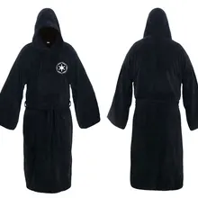 Фланелевый Халат мужской с капюшоном Звездные войны халат джедай Империя длинный толстый мужской халат ночные рубашки мужские s банный халат зимний