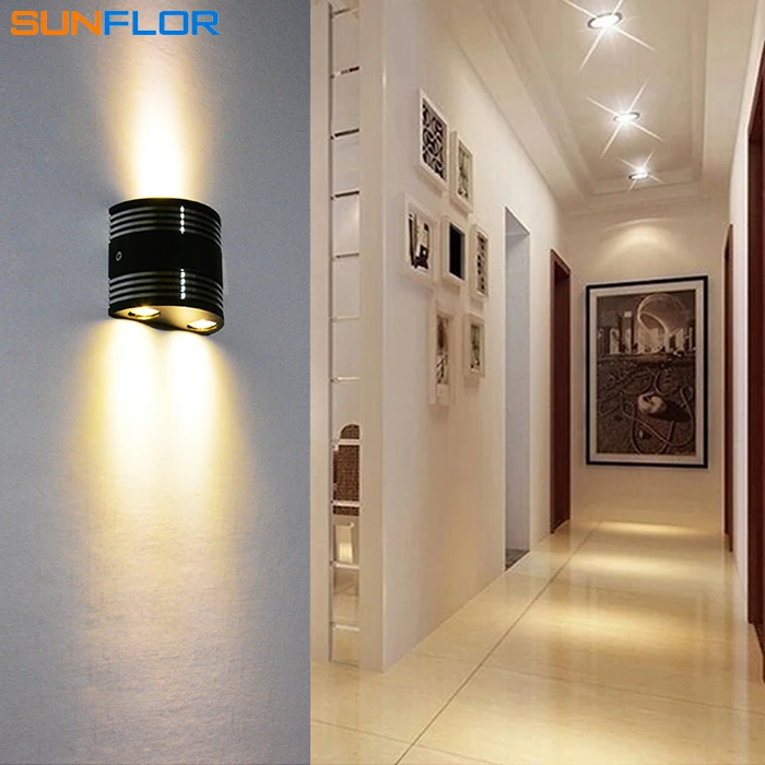 

Indoor LED Wall Lamp 3W AC110V/220V Bedroom Decorate Half-Round Sconce Cold White / Warm White Wall Light